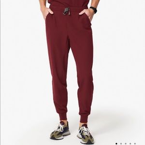 FIGS Men’s Jogger Pants XS Burgundy
